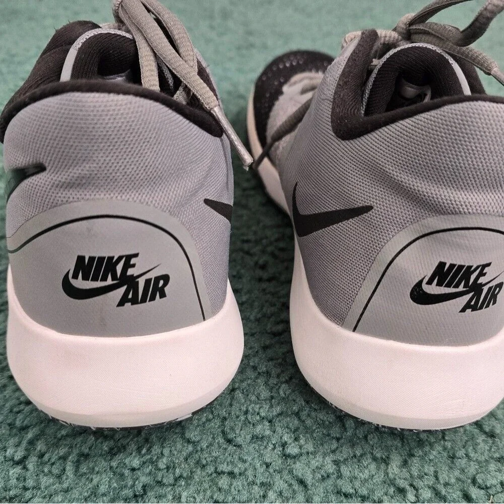 Nike Air Precision II Men Size 8 Basketball Shoes Grey Black Mesh AA7069-011